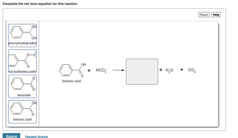 Solved Complete The Net Ionic Equation For This Reaction