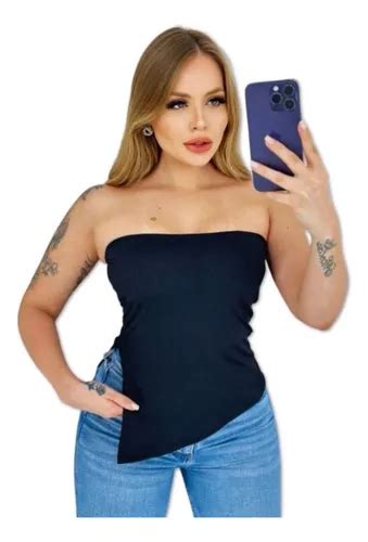 Blusa Tomara Que Caia Assim Trica Canelada D Moda Gringa Mercadolivre