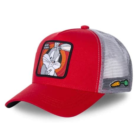 Bon Trucker Aba Curva Pernalonga Bugs Bunny Looney Tunes Vermelho