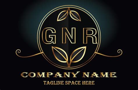 Logotipo De La Letra Gnr Vector Premium