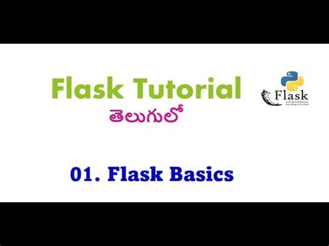 01 Introduction To Flask In Telugu Flask Tutorials In Telugu