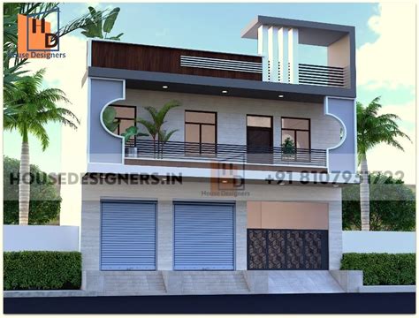 double floor normal house front elevation designs