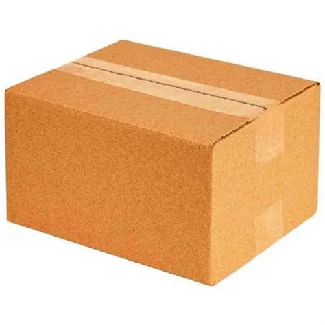 Brown Rectangular Plain Corrugated Box Weight Holding Capacity Kg