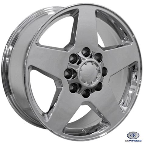 Fits Silverado Rim 8 Lug Wheel CV91B 20x8.5 Chrome Silverado Wheel | Silverado wheels, Chevy ...