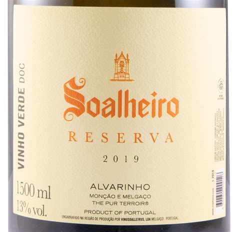 2019 Soalheiro Alvarinho Reserva Branco 1 5L