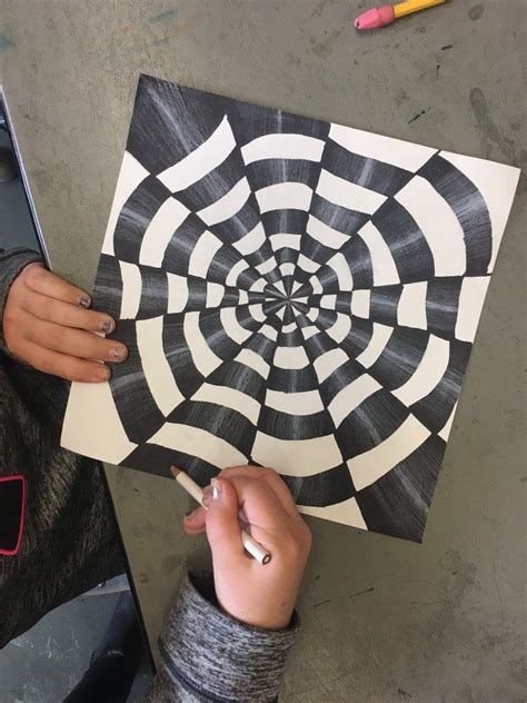 Op Art By 5th Grade Art With Mrs Filmore Op Art Lessons Op Art