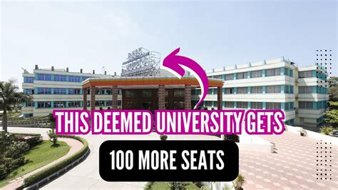 This Deemed University Gets More Mbbs Seats For Youtube