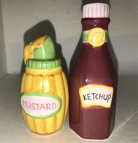 Ketchup And Mustard Bottles Combined