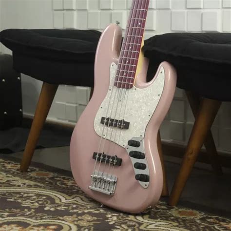 Baixo Cordas Ativo Studebaker Daytona Plus Emg Shell Pink Frete Gr Tis