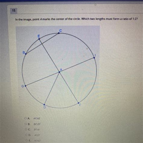 Which Two Lengths For A Ratio Of 1 2 Brainly