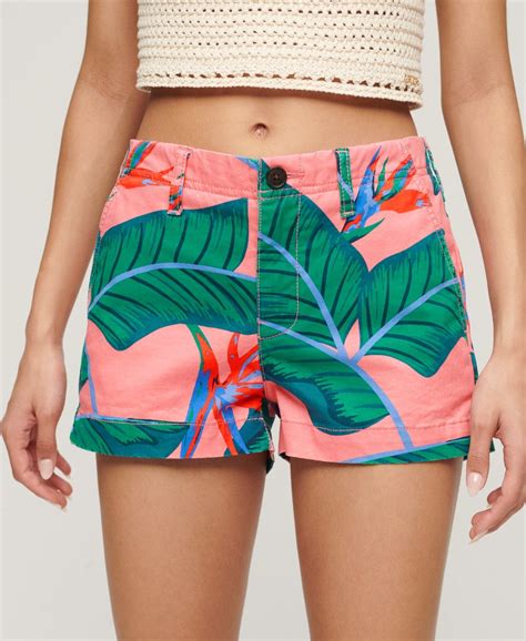 Dames Chino Hotshort Pink Paradise Superdry Nl