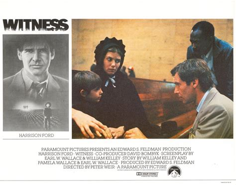 Witness Original 1985 British Scene Card - Posteritati Movie Poster Gallery