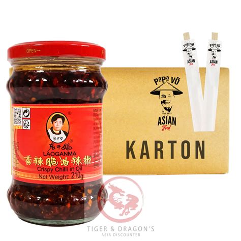 Lao Gan Ma Crispy Chilli in Öl 24x210g 84 99