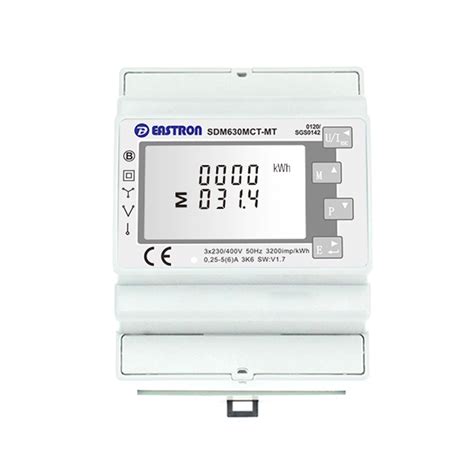 Medidor de Energía Multifunción Multi tarifa RS485 Modbus Tipo CT Din