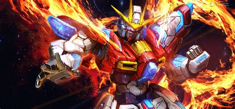 Mobile Suit Gundam Gundam Build Fighters Try #fire #2K #wallpaper # ...