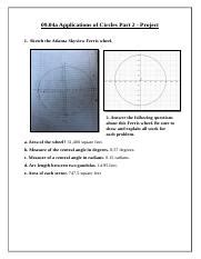 09 04a Applications Of Circles Part 2 Project Docx 09 04a