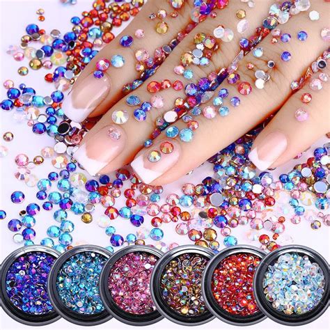 Chameleon Ab Color Rhinestones Nail Art D Decorations Multi Size