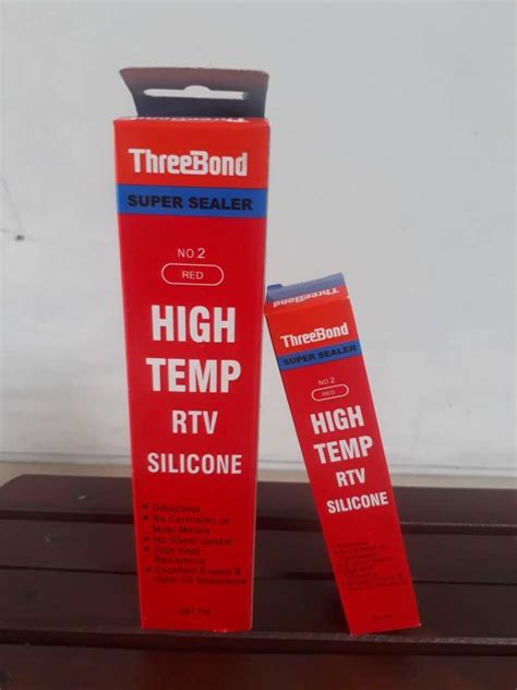 Jual Lem Gasket Threebond Super Sealer Red High Temp Rtv Silicone 75gr