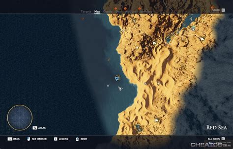 Assassins Creed Origins Guide And Walkthrough The Scarabs Trireme Location