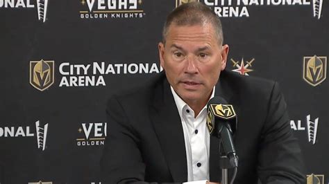 Vgk Debut New Head Coach Bruce Cassidy