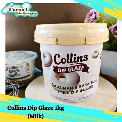 Jual Collins Dip Glaze Kg Dipping Coklat Halal Topping Donat Pisang