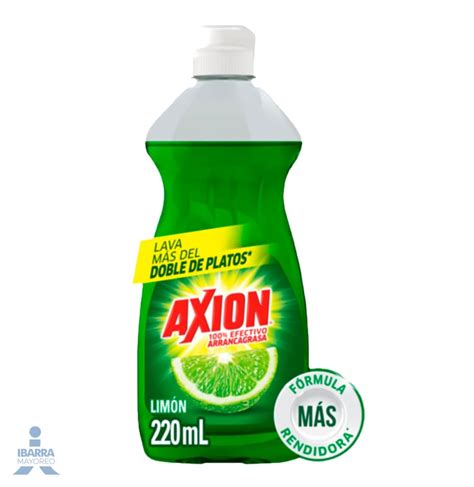 Detergente Axion Limon Liquido Ml Ibarra Mayoreo