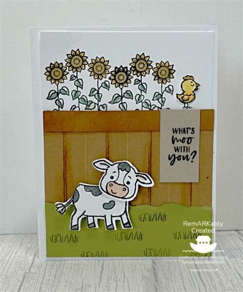 Stampin Up Cutest Cows Bundle Remarkably Created Papercrafting In