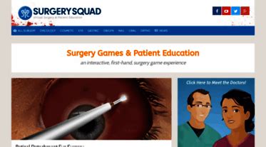 Get Surgerysquad.com news - Surgery Squad - Surgery Games & Patient Education