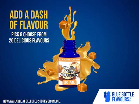 VANILLA TOFFEE INFUSION 30ML - Blue Bottle Flavours