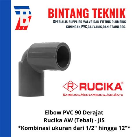 Jual Elbow Knee Inch Pvc Rucika Aw Derajat Di Lapak Toko Bintang