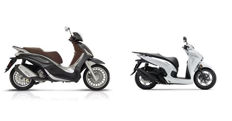 Motorrad Vergleich Piaggio Beverly 300 I E 2018 Vs Honda Sh350i 2024