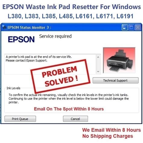 Epson Waste Inkpad Resetter For L L L L L L