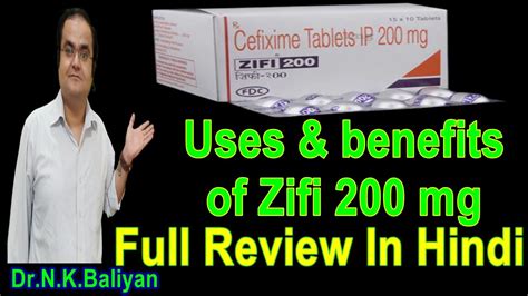 Zifi Tablet Used In Hindi Cefixime Tablet Ip Mg