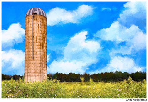 Grain Silo - Farm Landscape Art by Georgia Artist Mark Tisdale