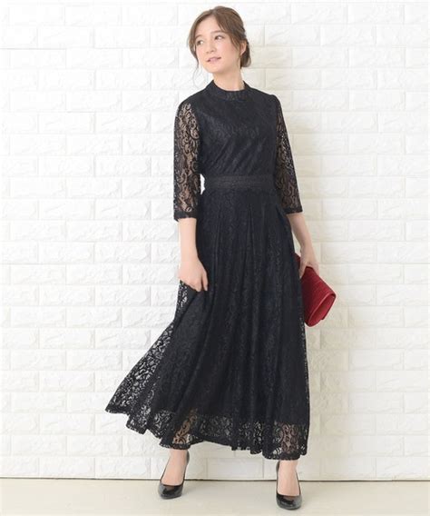 Lace Ladies（レースレディース）の「花柄総レースロング丈フレアワンピース･ドレス（ドレス）」 Wear