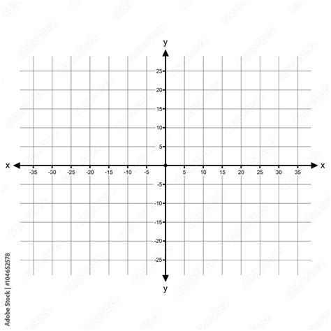 Cartesian Coordinate System vector Stock Vector | Adobe Stock