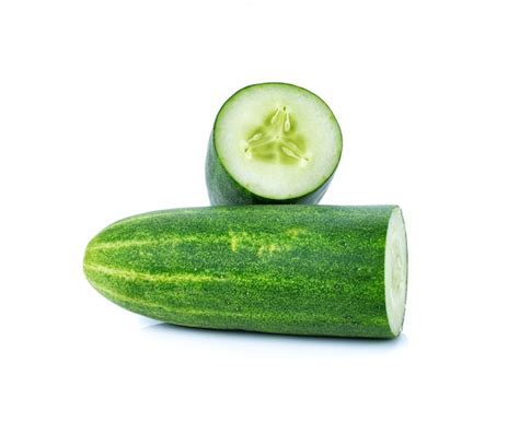 Premium Photo Fresh Cucumbers Isolated On White