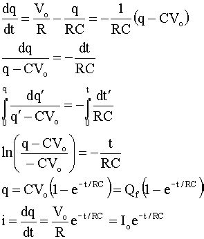 Rc Circuit Differential Equation