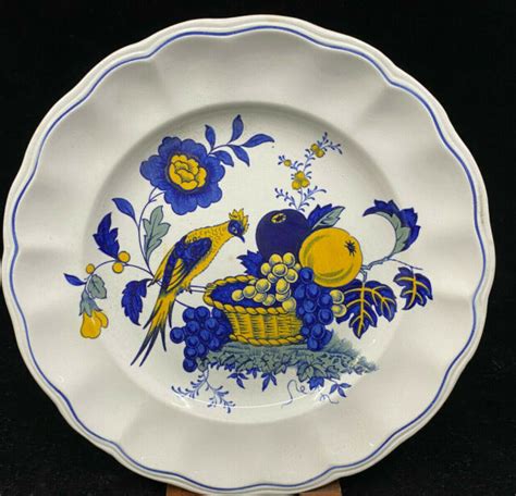 Yellow Dinner Plate Vintage Spode Blue Bird Dinner Plate 105 Vintage