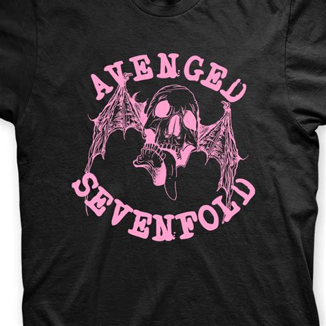 Camiseta Avenged Sevenfold Preta E Rosa Em Silk Algod O Shopee