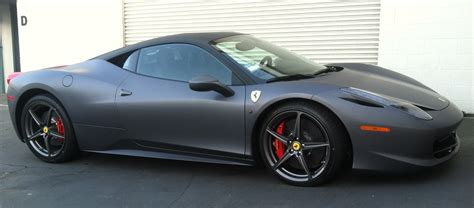 Ferrari Matte Grey Wrap-28 – Custom Vehicle Wraps