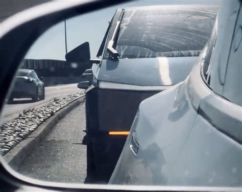 Tesla Cybertruck Spotted Towing Starship Raptor Engine At Starbase Tx