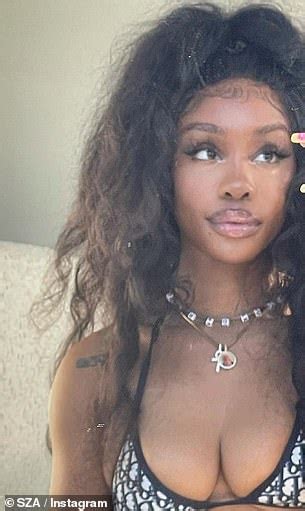 SZA Flaunts Her Incredible Figure In A Tiny Monochrome Dior Bikini As