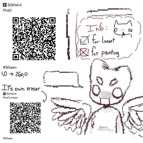 Pin Van Xia Op Qr Brush Codes Ibis Paint Handen Tekenen Anime