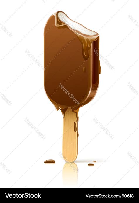 Melting ice cream Royalty Free Vector Image - VectorStock