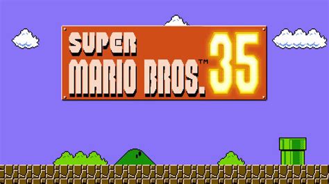 Super Mario Bros 35 Inicio Y Tutorial Y Menu De Niveles De Nintendo