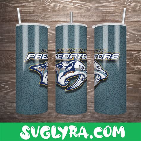 Nashville Predators Tumbler Wrap Oz Skinny Straight Nhl Tumbler