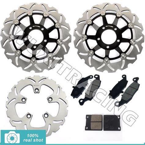 Full Set Front Rear Brake Discs Rotors Pads For SUZUKI GSF 600 GSF600