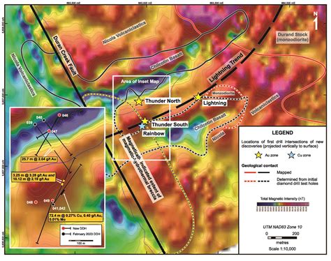 Tower Determines from Holes 048 and 049 that the Rainbow Cu-Au-Mo Zone