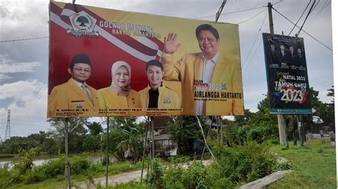 Golkar Tuban Sebar Ratusan Baliho Airlangga Hartarto Capres 2024